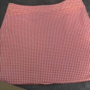 Ralph Lauren Pink Gingham A-Line Skirt